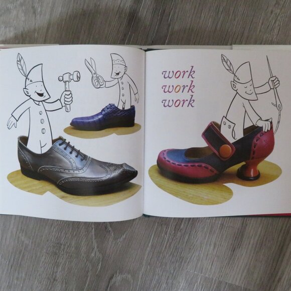 The Elves & The Shoemaker w/Fluevog Shoes Hardcover Book (K509) - Picture 6 of 6